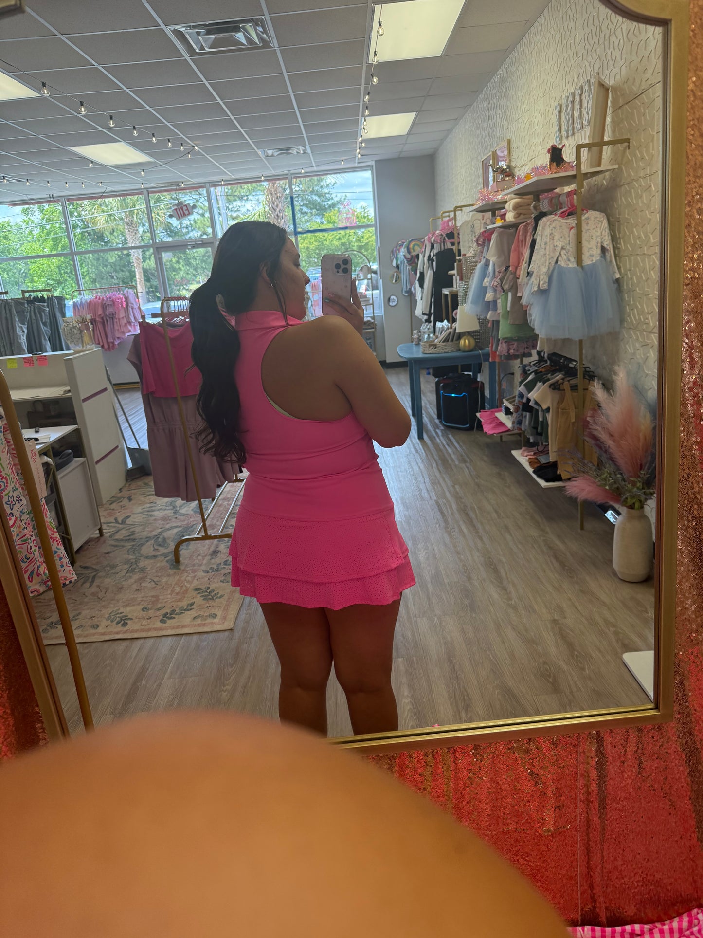 Pink Racerback Tennis Dress