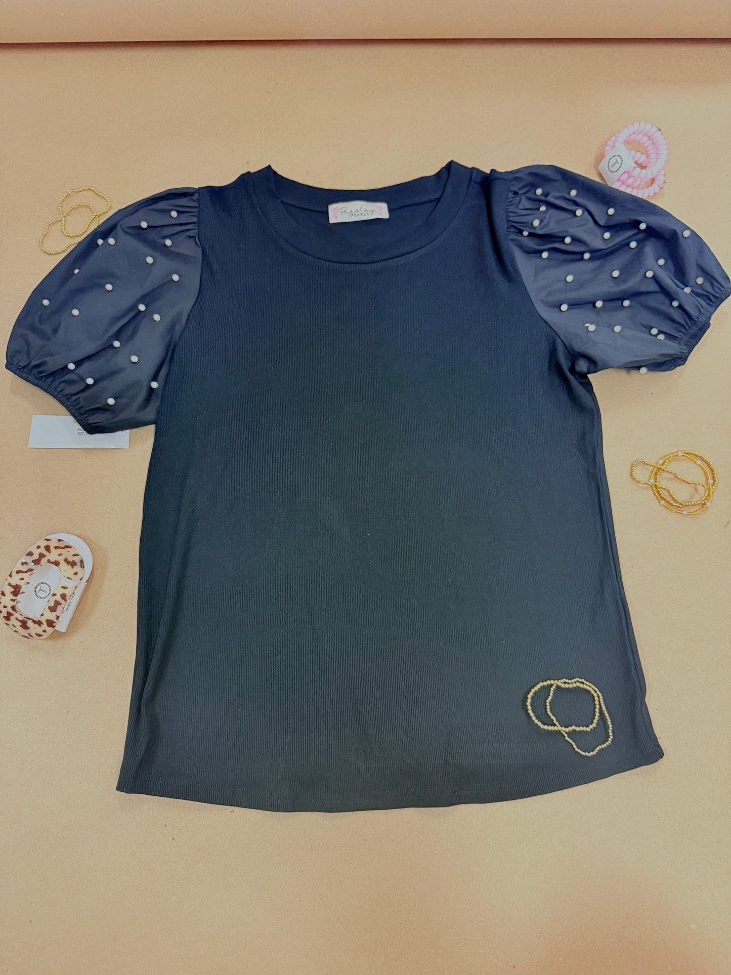 Puffy Pearl Top