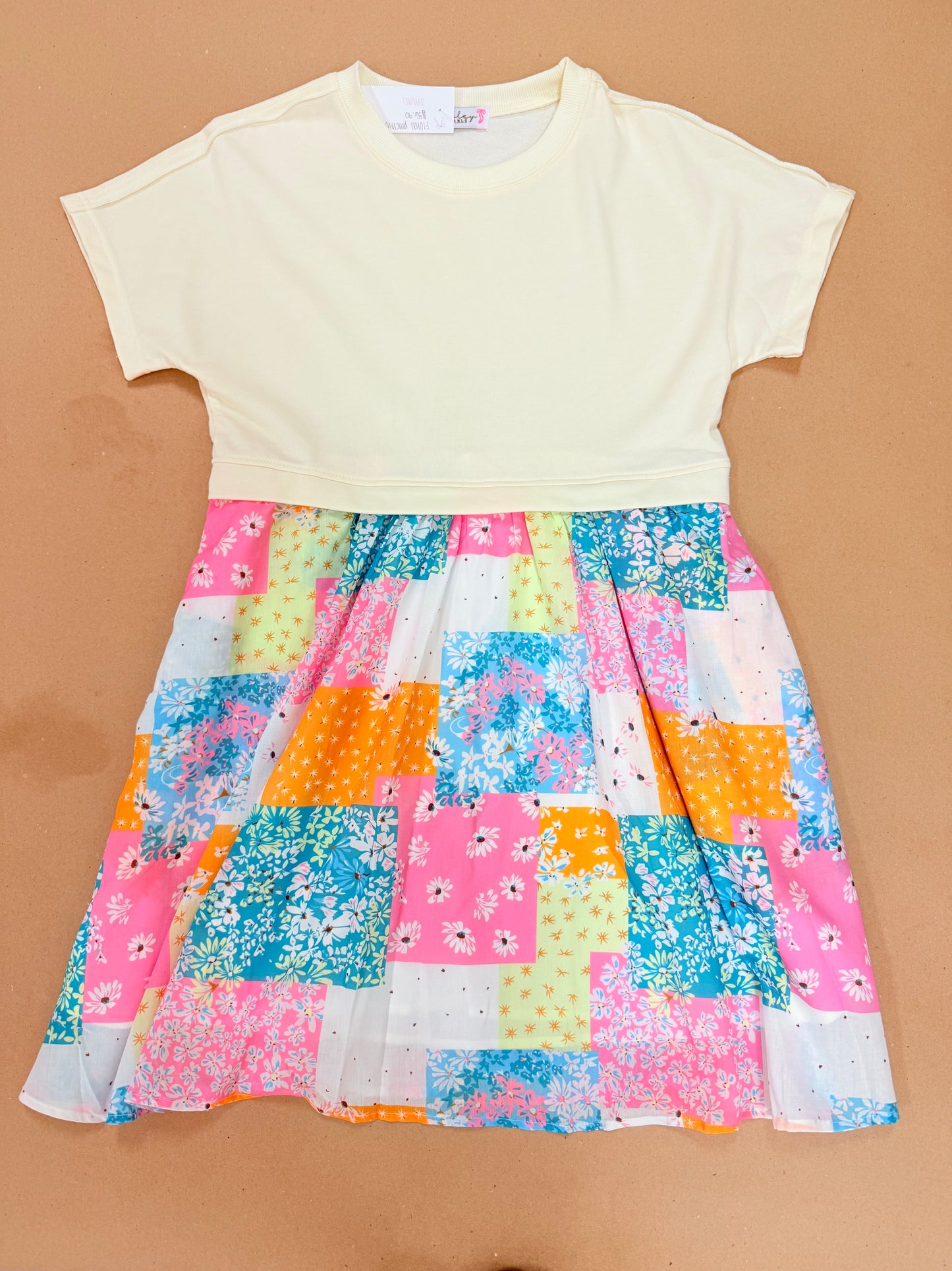 Patchwork Pleated Mini