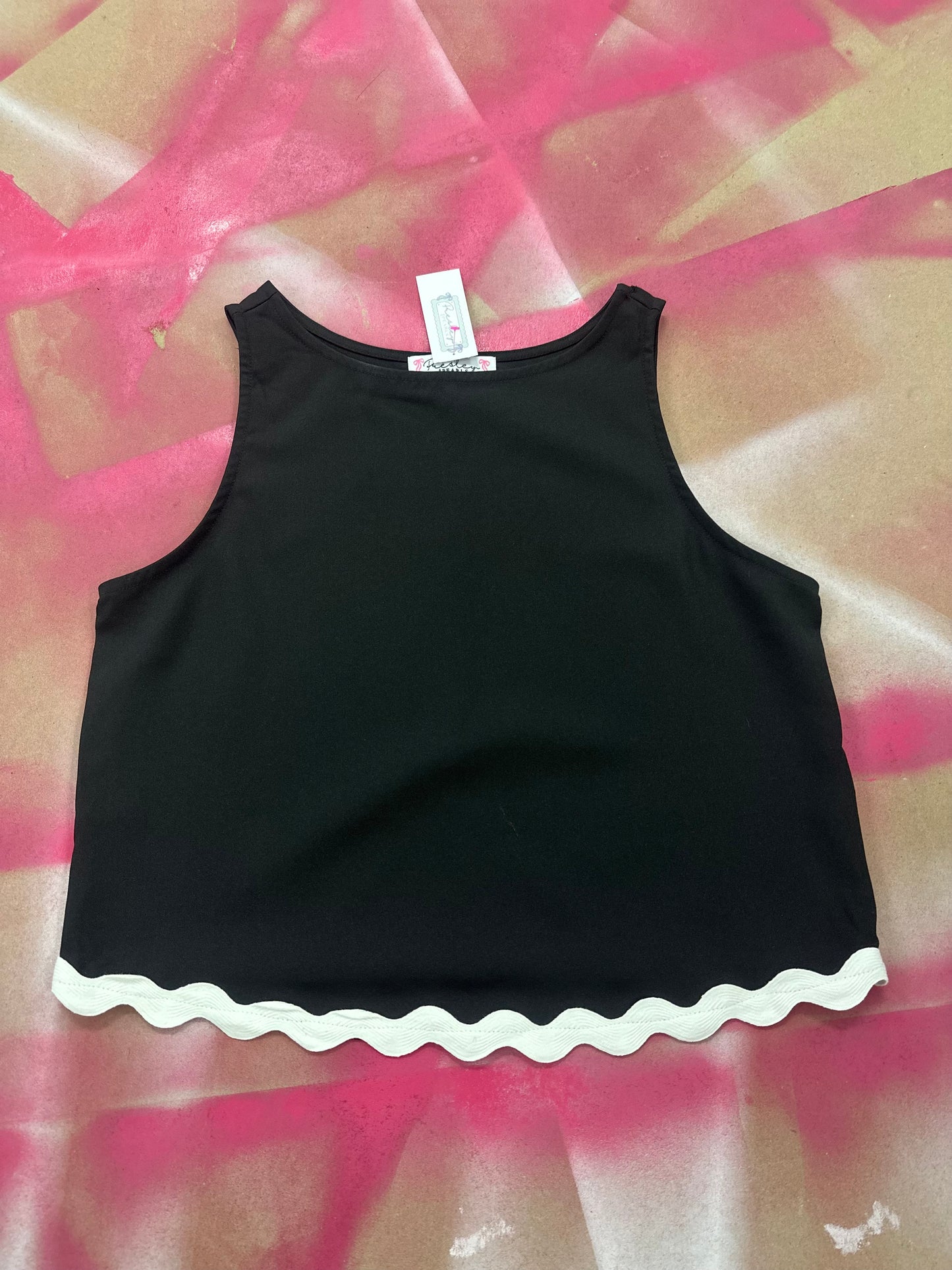 Black RicRac Top