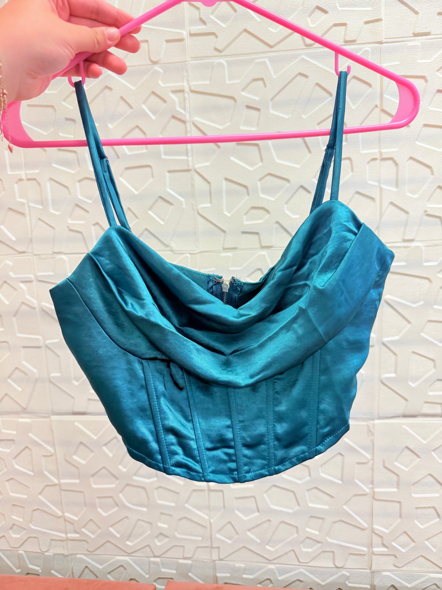Green Silk Top