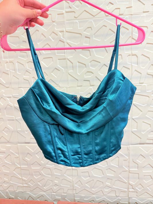 Green Silk Top