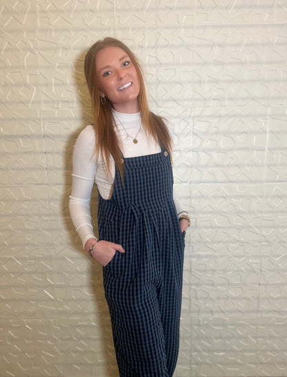 Button Blue Jumper