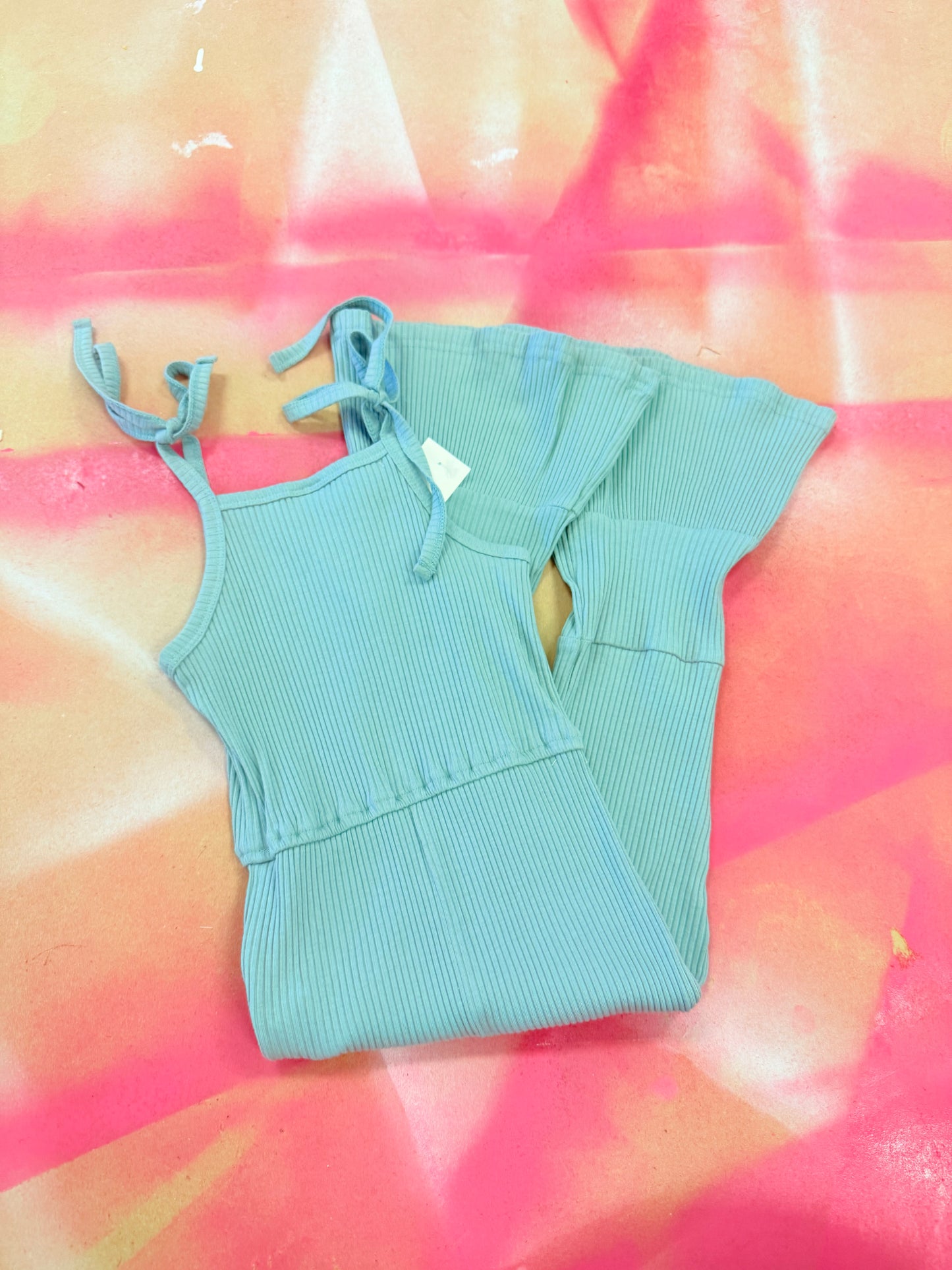 Lena Ribbed Jumper- Blue