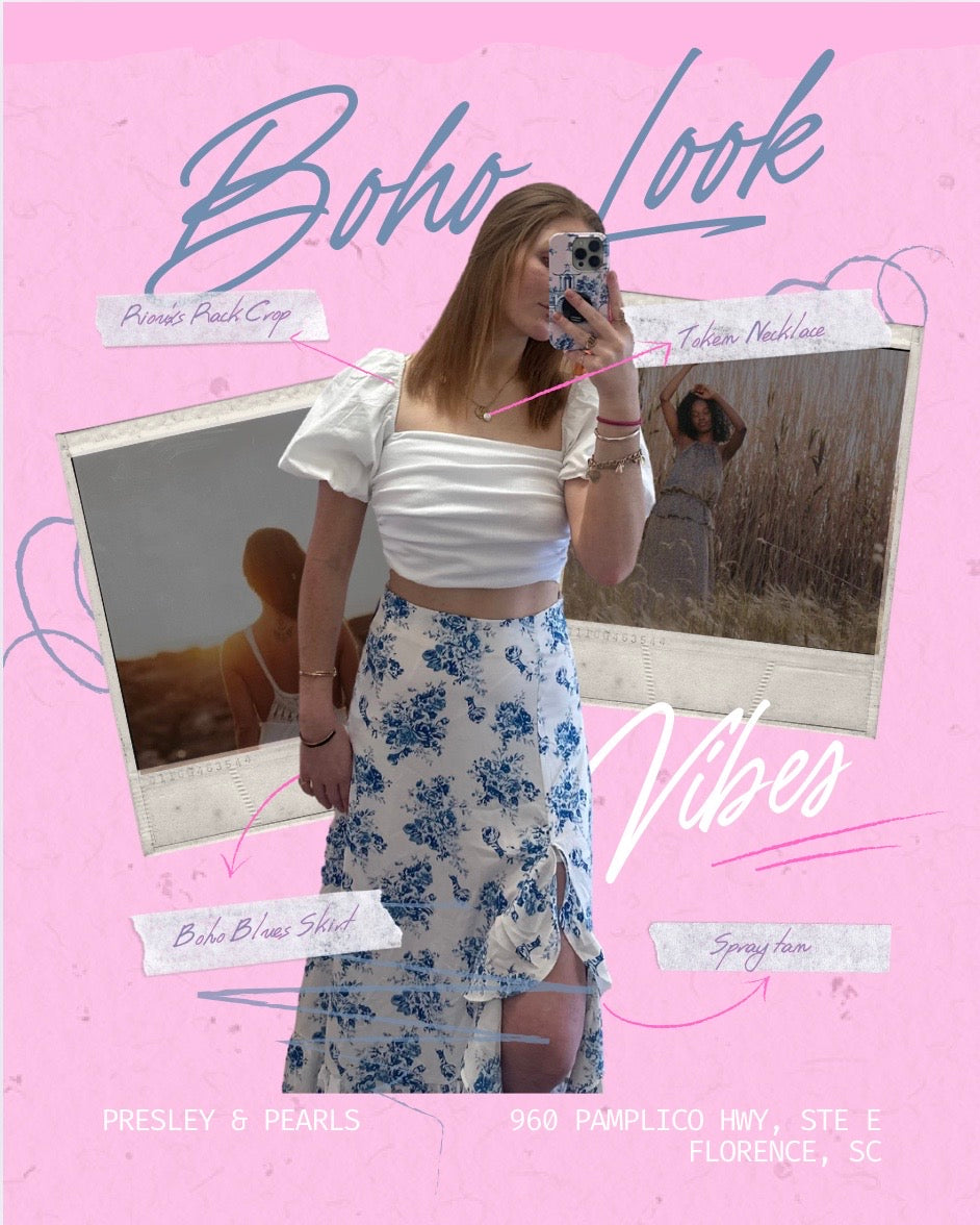 Boho Blues Skirt