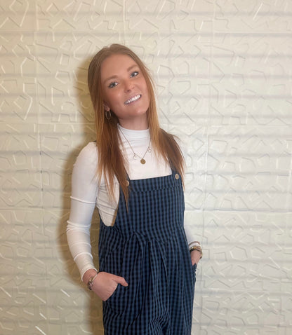 Button Blue Jumper