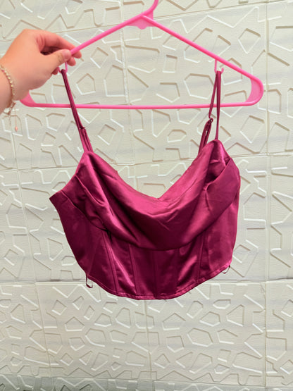 Plum Corset Top
