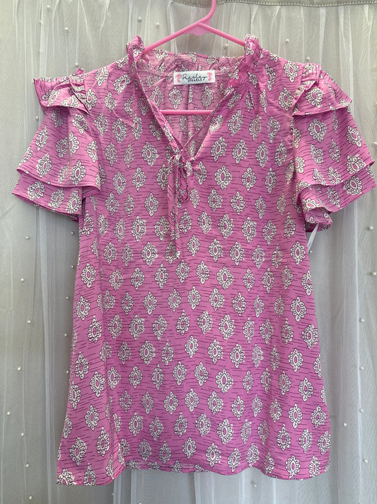 Pink Vintage Blouse