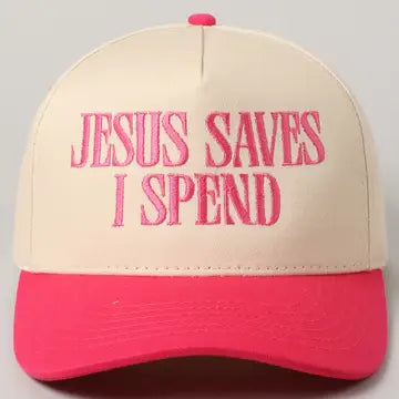 Jesus Saves I Spend Hat