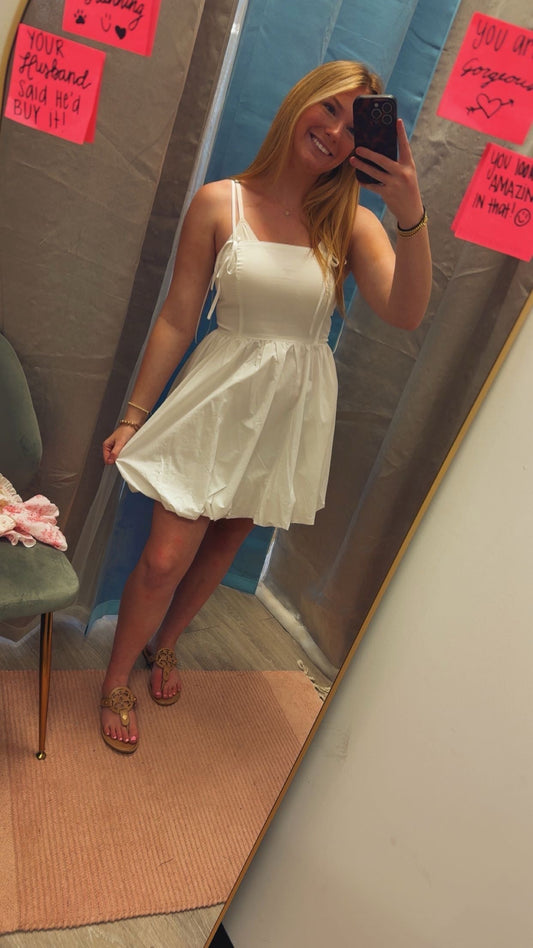 Square Neck Bubble Dress