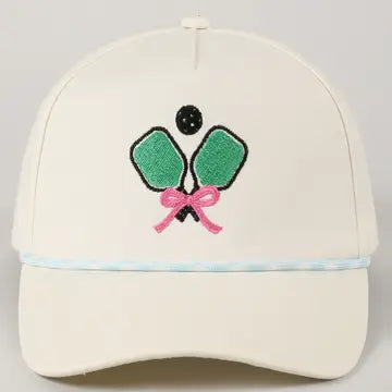 Pickle Ball Bow Hat