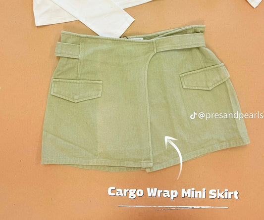 Cargo Wrap Mini Skirt